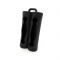 Étui de protection silicone pour 2 accus 18650 (5pcs) : Couleur:Noir