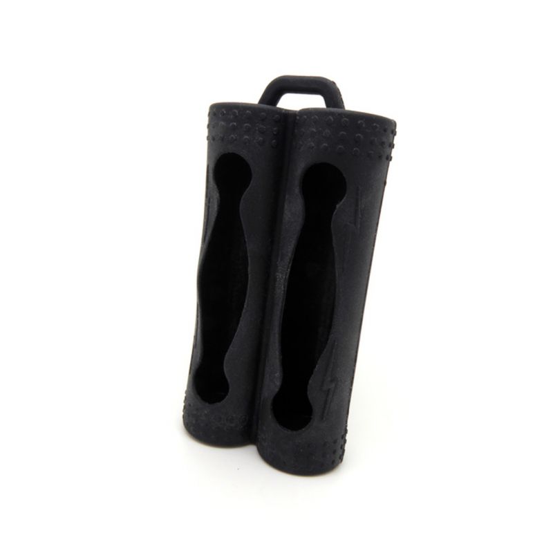 Étui de protection silicone pour 2 accus 18650 (5pcs)