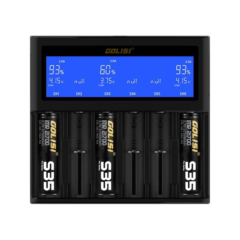 Chargeur d'accus S6 LCD - Golisi