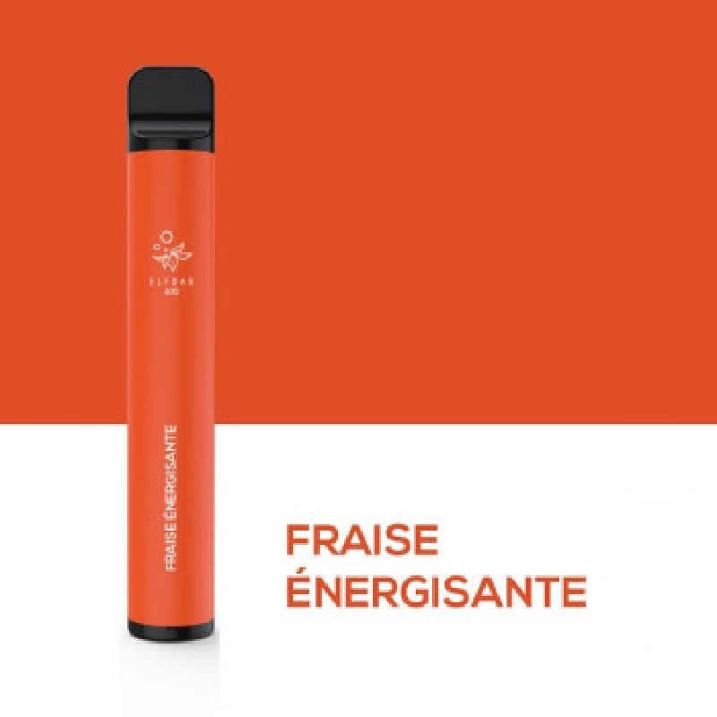 Elfbar - Pod jetable Fraise Energisante 2ml (boite de 10)