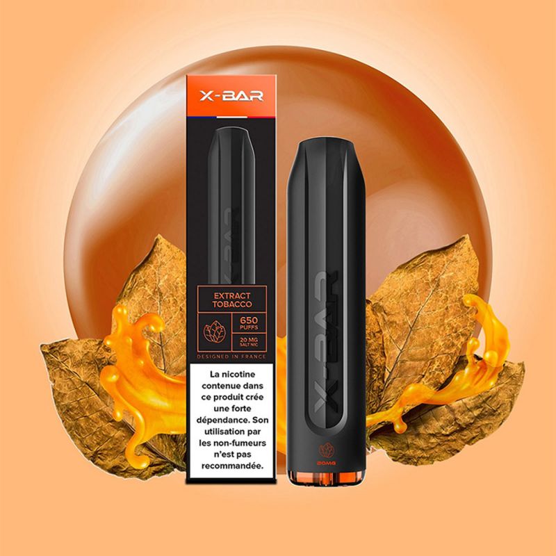 Pod Tobacco Extract 650 puffs 2ml - X-BAR