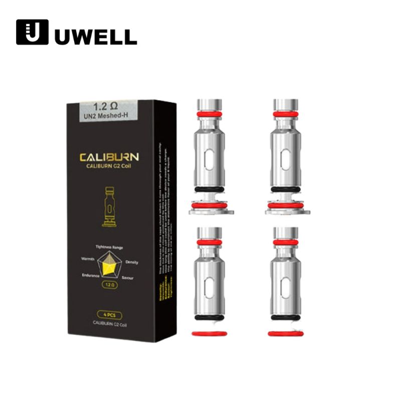 Résistances Caliburn G2 UN2 Meshed-H (4pcs) - Uwell