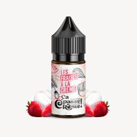 Concentré Fraises à la crème 30ml - Ça Passe Crème