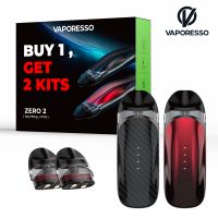 Pack Combo Zero 2 Carbon Fiber et Black Red 2 Kits + 2 Cartouches
