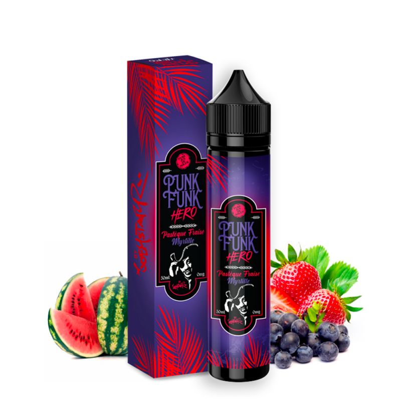 Pastèque Fraise Myrtille 50ml - Punk Funk Hero