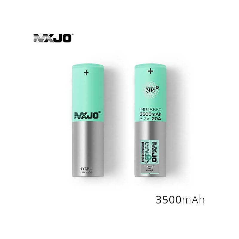 Accu MXJO IMR 18650 3500mah 20A Verte (scatola da 4)