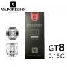 Résistances GT (3pcs) - Vaporesso : Ohm:GT8 0.15ohm