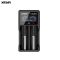Xtar Chargeur d'accus VC2S : Couleur:Noir
