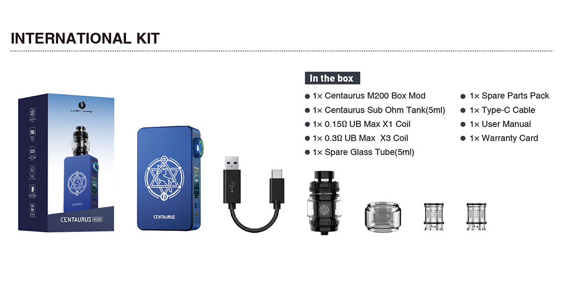 BOX CENTAURUS M200 DE LOST VAPE