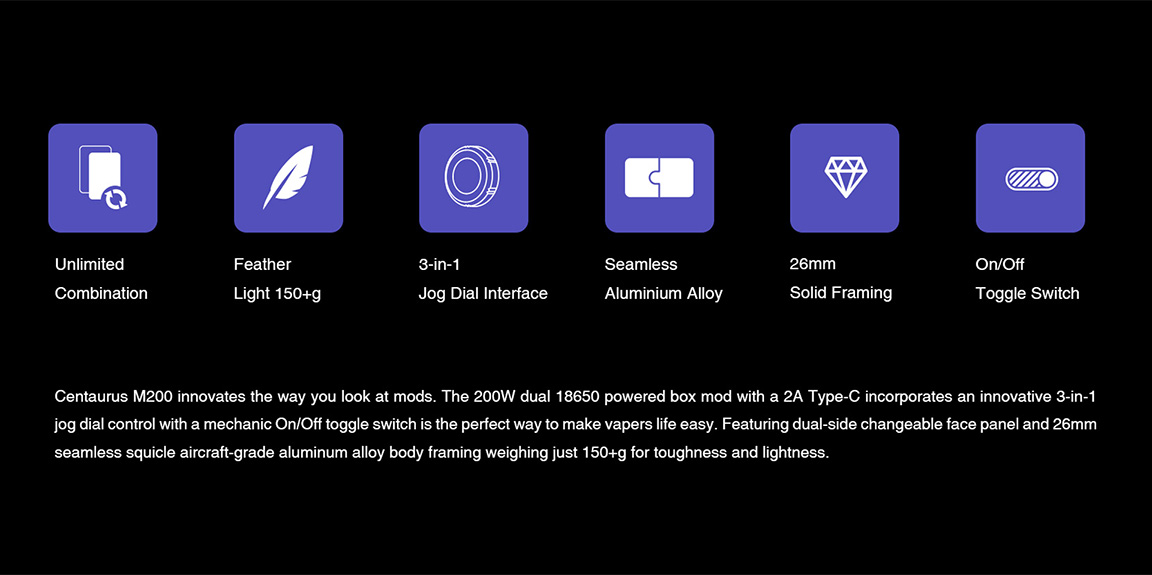 BOX CENTAURUS M200 DE LOST VAPE
